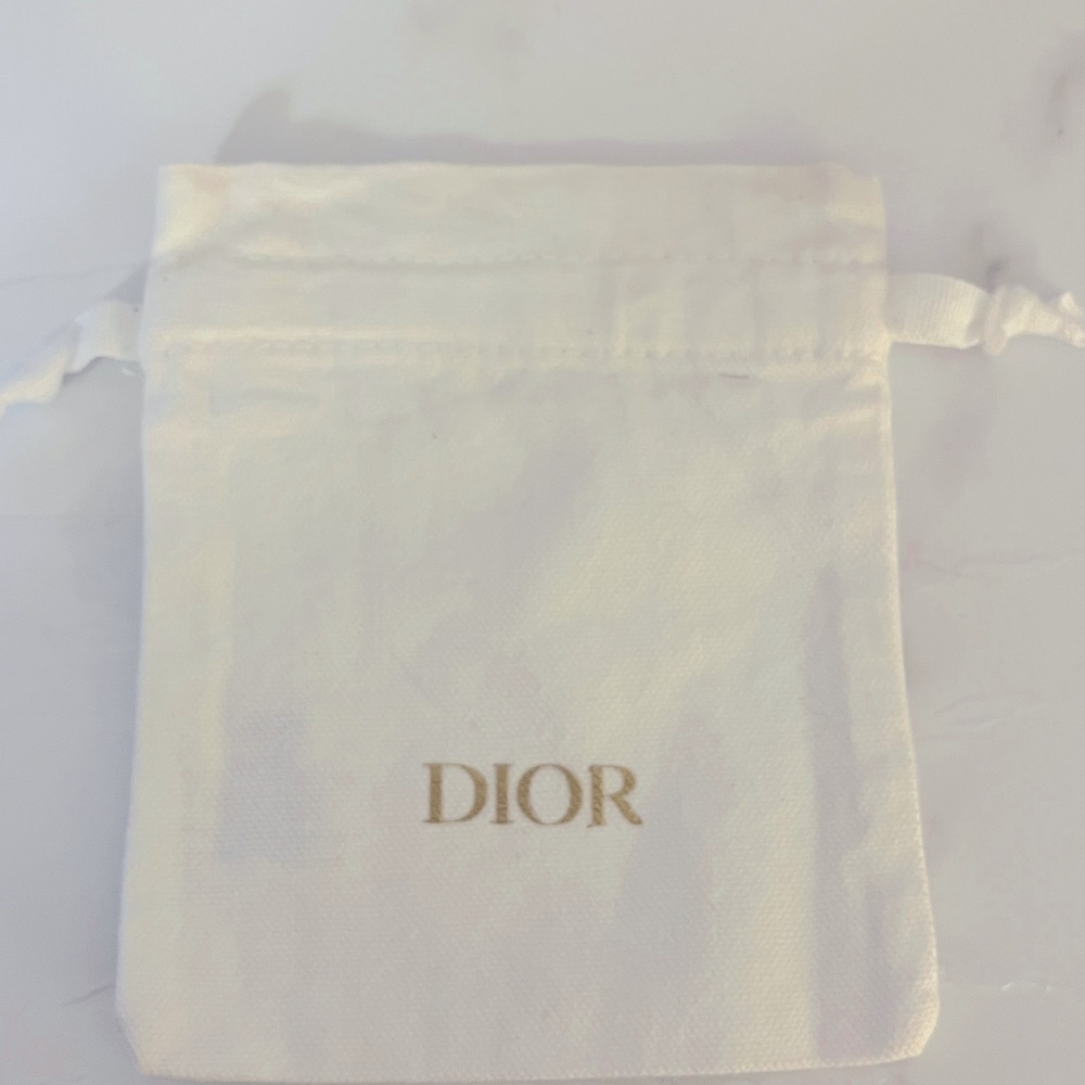 Dior fabric drawstring jewelry pouch. Never used.
